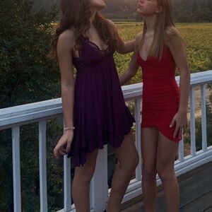 Free People Adella Purple Mini Dress